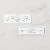 Visitenkartekontaktkarte Mini Visitenkarte (Vorne/Hinten)