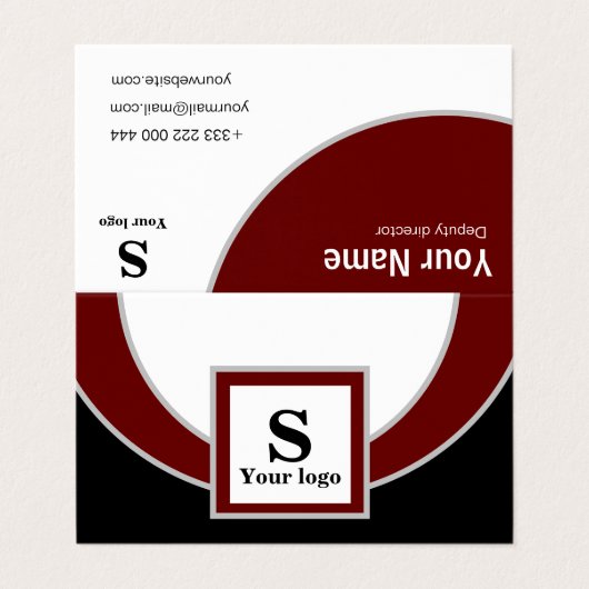 Visitenkarten 8,5 cm x 5,5 cm (Außenseite Aufgefaltet)