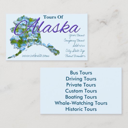 Visitenkarten - ALASKA Visitenkarte (Vorne/Hinten)