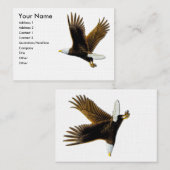 Visitenkarten, amerikanischer Weißkopfseeadler Visitenkarte (Vorne/Hinten)