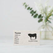 Visitenkarten Angus Stier Visitenkarte (Stehend Vorderseite)