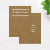 Visitenkarten aus Kraftkork (Schreibtisch)