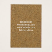 Visitenkarten aus Kraftkork (Rückseite)