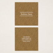 Visitenkarten aus Kraftkork (Vorne & Hinten)