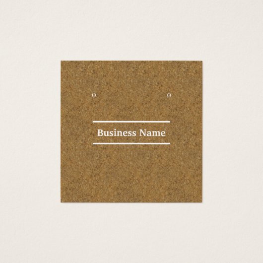 Visitenkarten aus Kraftkork (Vorderseite)