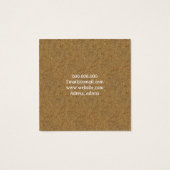 Visitenkarten aus Kraftkork (Rückseite)