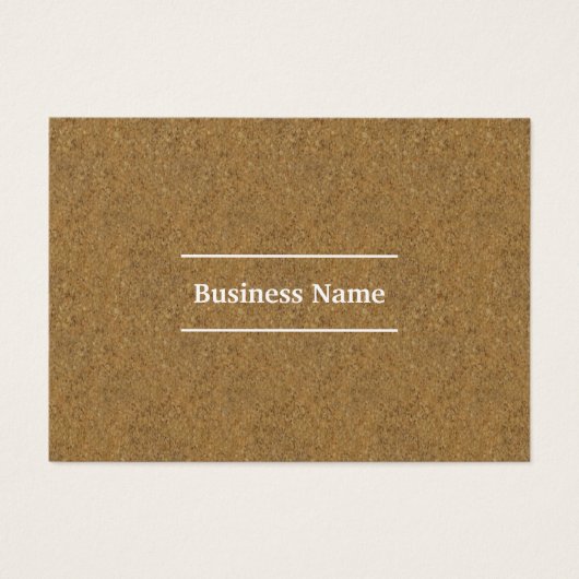 Visitenkarten aus Kraftkork (Vorderseite)