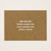 Visitenkarten aus Kraftkork (Rückseite)