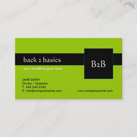 Visitenkarten - B2B Visitenkarte (Vorderseite)