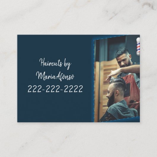 Visitenkarten, Barbershop Visitenkarten Visitenkarte (Vorderseite)