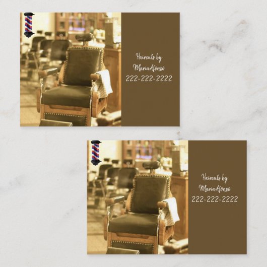 Visitenkarten, Barbershop Visitenkarten Visitenkarte (Vorne/Hinten)