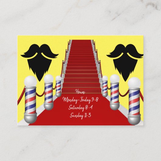 Visitenkarten, Barbershop Visitenkarten Visitenkarte (Rückseite)