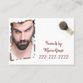 Visitenkarten, Barbershop Visitenkarten Visitenkarte (Rückseite)