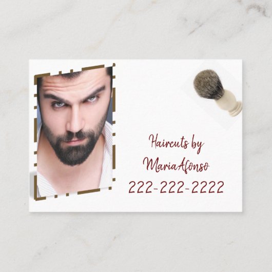 Visitenkarten, Barbershop Visitenkarten Visitenkarte (Rückseite)