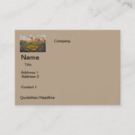 Visitenkarten BASEBALL-FELD-ENTWURF Visitenkarte