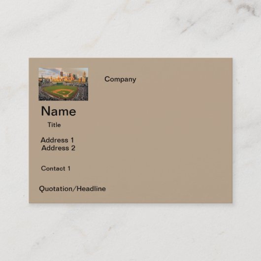 Visitenkarten BASEBALL-FELD-ENTWURF Visitenkarte (Vorderseite)