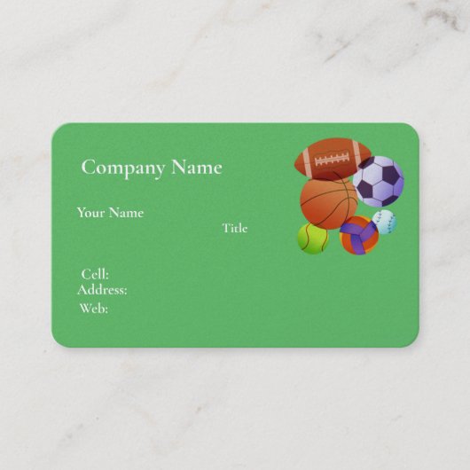 Visitenkarten-Basketball Visitenkarte (Vorderseite)