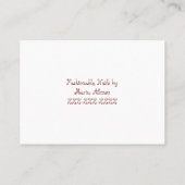 Visitenkarten, Beauty Services im polnischen Salon Visitenkarte (Rückseite)