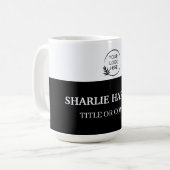Visitenkarten | Benutzerdefinierte Logo-Icons Mode Kaffeetasse (Vorderseite Links)