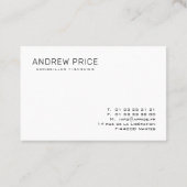 Visitenkarten - Berufsbilder Visitenkarte (Rückseite)