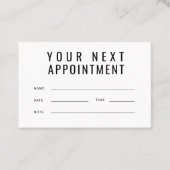 Visitenkarten-Bestellung Minimalistisch einfach Visitenkarte (Vorderseite)