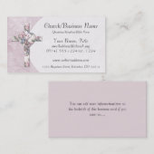 Visitenkarten: Blumenkreuz Visitenkarte (Vorne/Hinten)