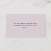 Visitenkarten: Blumenkreuz Visitenkarte (Rückseite)