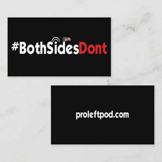 Visitenkarten - #BothSidesDont Visitenkarte (Vorne/Hinten)