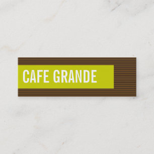 Visitenkarten > Café groß [Schokolade: Limon] Mini Visitenkarte