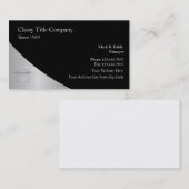 Visitenkarten Classy Title Company Visitenkarte (Vorne/Hinten)