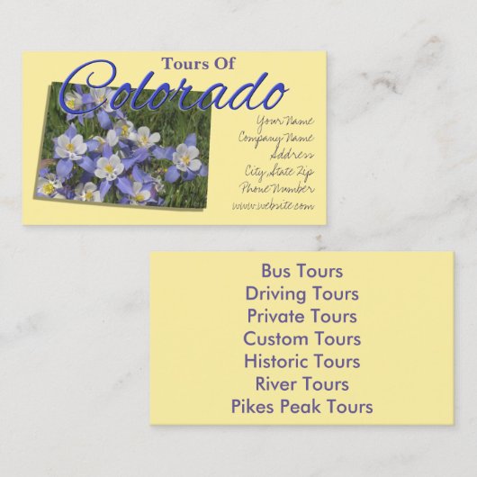 Visitenkarten - COLORADO Visitenkarte (Vorne/Hinten)