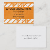 Visitenkarten Construction Orange Large Company Visitenkarte (Vorne/Hinten)