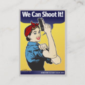 Visitenkarten Damen-Shooter Visitenkarte (Rückseite)