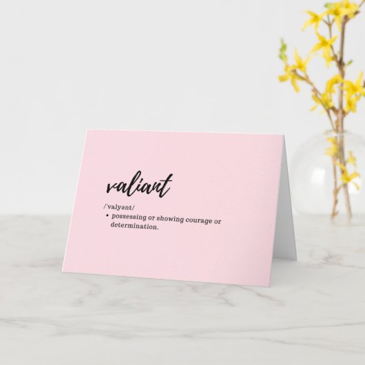 "Visitenkarten" - Definition des Valiant Karte (Gelbe Blume)