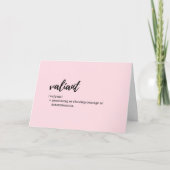 "Visitenkarten" - Definition des Valiant Karte (Vorderseite)