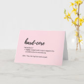 Visitenkarten - Definition von Hard Core Karte (Gelbe Blume)