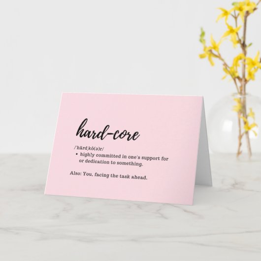 Visitenkarten - Definition von Hard Core Karte (Gelbe Blume)