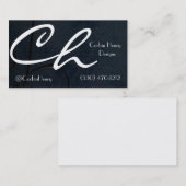 Visitenkarten der Black Leinwand Visitenkarte (Vorne/Hinten)