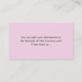 Visitenkarten der Damenschneiderin-3 des Visitenkarte (Rückseite)