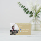 Visitenkarten - der Entertainer Visitenkarte (Stehend Vorderseite)