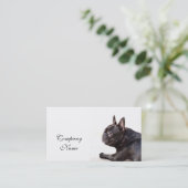 Visitenkarten der französischen Bulldogge Visitenkarte (Stehend Vorderseite)