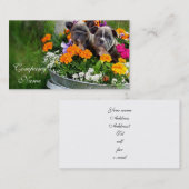 Visitenkarten der französischen Bulldogge Visitenkarte (Vorne/Hinten)