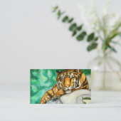 Visitenkarten der Gedulds-(Tiger) Visitenkarte (Stehend Vorderseite)