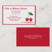 Visitenkarten der KirscheD2 Visitenkarte (Vorne/Hinten)