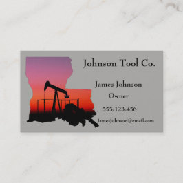 Visitenkarten der Öl- und Gasindustrie Louisana Visitenkarte