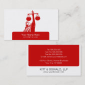 Visitenkarten der Rechtsanwaltskanzlei Visitenkarte (Vorne/Hinten)