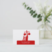 Visitenkarten der Rechtsanwaltskanzlei Visitenkarte (Stehend Vorderseite)