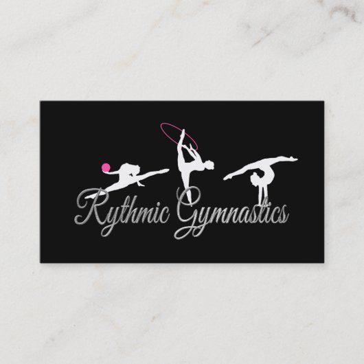 Visitenkarten der rhythmischen Gymnastik Visitenkarte (Vorderseite)