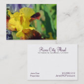 Visitenkarten der Schwertlilie-#1 Visitenkarte (Vorne/Hinten)