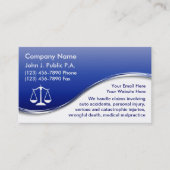 Visitenkarten der Staatsanwaltschaft Visitenkarte (Vorderseite)